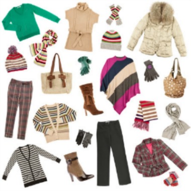 Women's winter clothing wardrobe